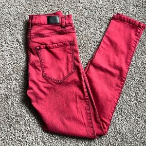 BDG High Rise Cigarette Ankle Denim